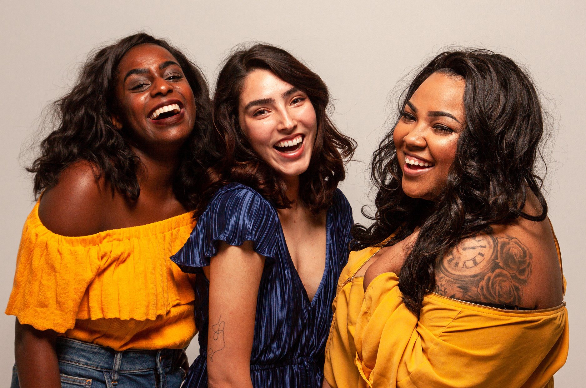 Three Women Smiling